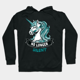 No Longer Silent, Unicorn, Sexual Assault Awareness Month Hoodie